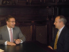 22 November 2012 Speaker Stefanovic in meeting with Ambassador Davenport